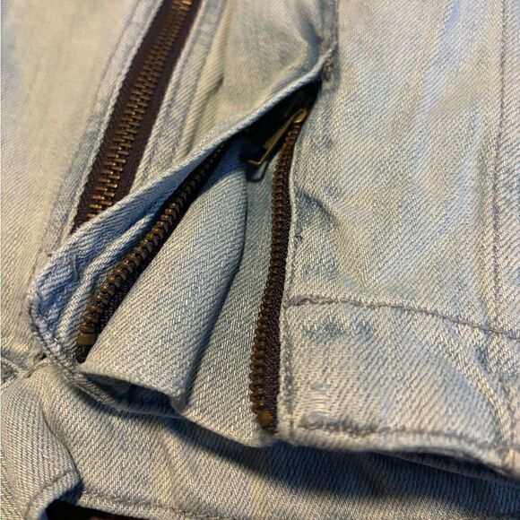 Gap Biker Beach Jean jacket woman’s size small - Picture 5 of 9